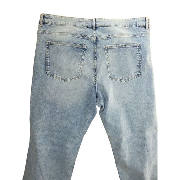 H&M Divided Snap Boot Cut Jeans XXL Womens Plus Size High Rise Light Wash - Picture 7 of 10